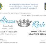Lions Masaccio CONVIVIALE Febbraio 2018 Altezza Reale