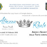 Lions Masaccio CONVIVIALE Febbraio 2018 Altezza Reale